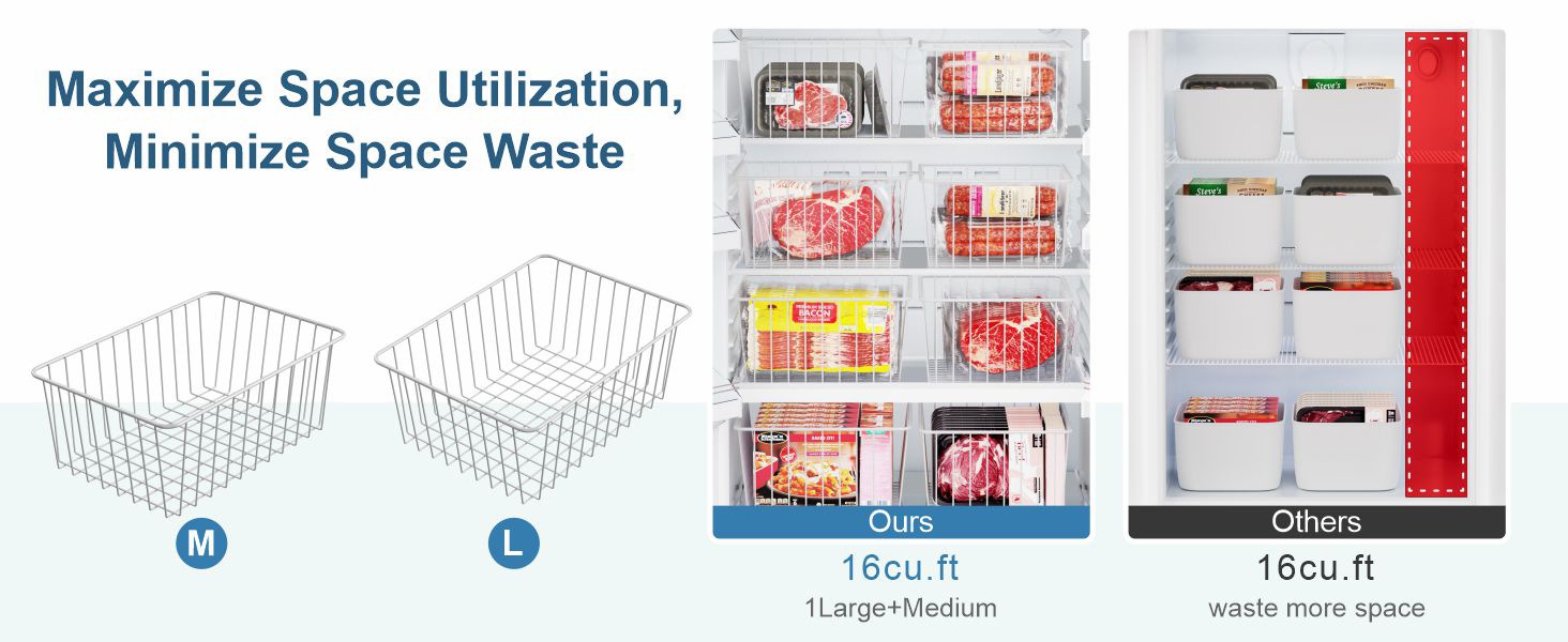 stand up freezer organizer