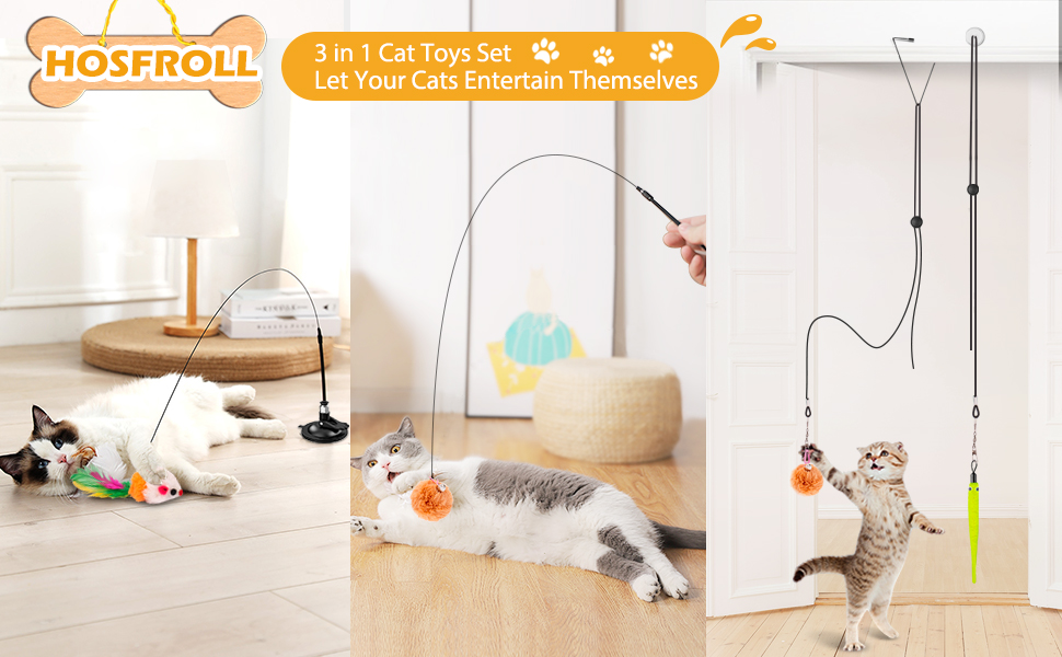 3 in 1 Cat Toys Set