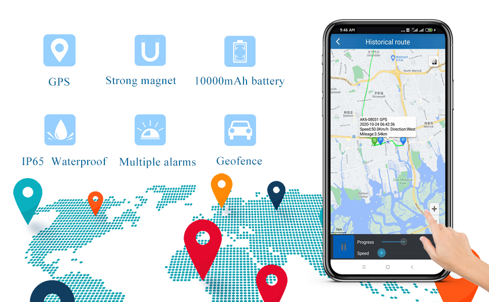 portable car location locator