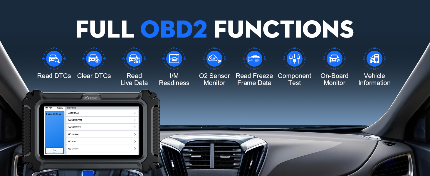 car scanner with live data auto code reader with resets