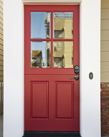 keyless entry door lock with handle