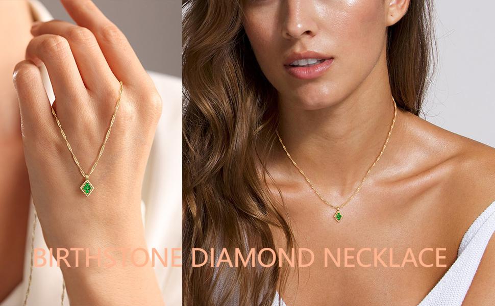 Birthstone Necklace for Women