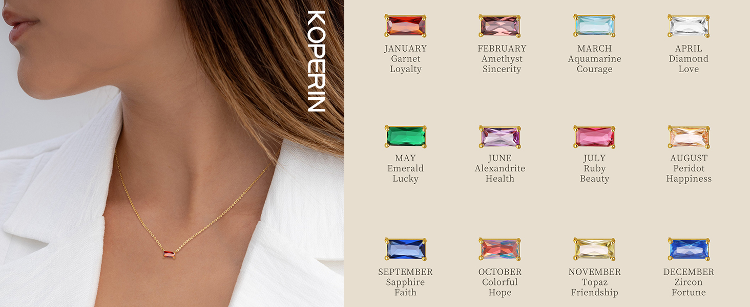 Birthstone Chart,12 color to choose.
