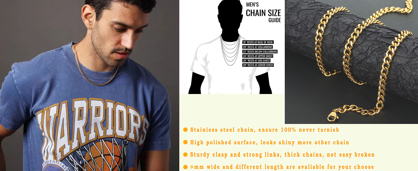 mens gold chain