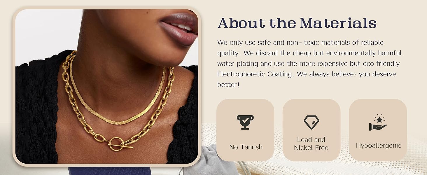 toggle clasp necklace for women
