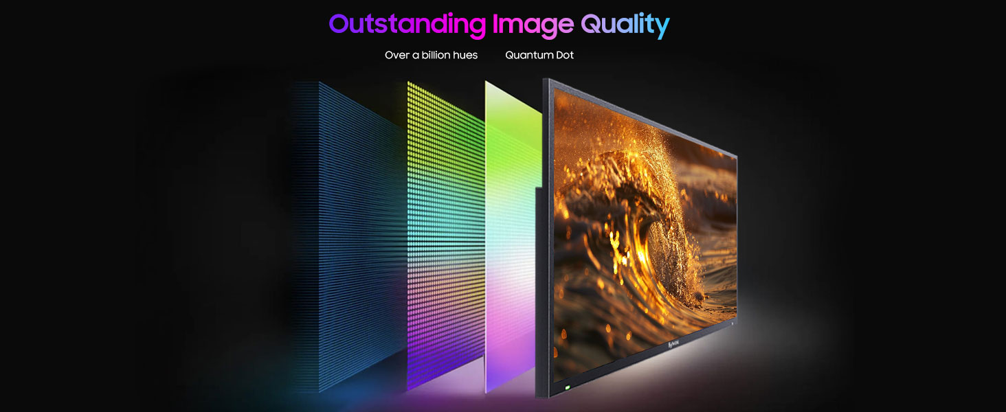 Quantum Dot LED High brightness vivid picture QLED display outdoor TV 43 55 65 75 inch big TV