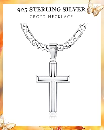 925 STERLING SILVER CROSS NECKLACE