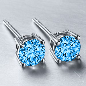 blue earrings