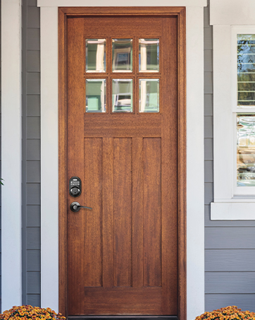 keyless entry door lock with handle