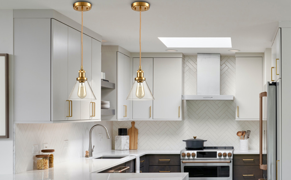 gold pendant light