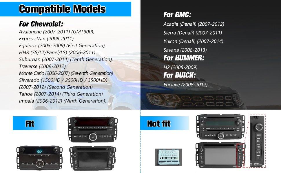 carplay radio for GMC