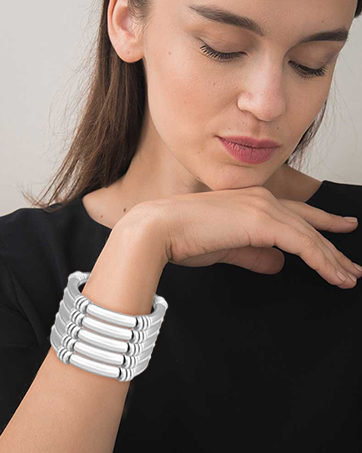 Gold Chunky Bangles Bracelets for Women