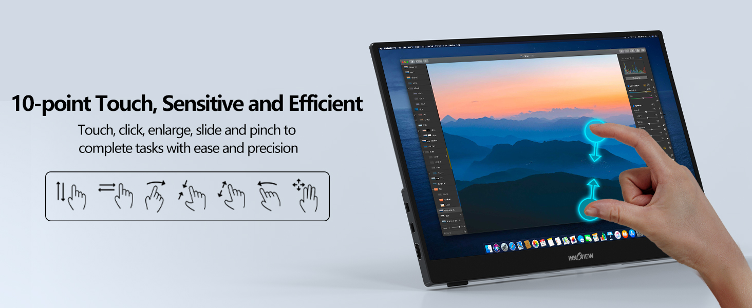 portable monitor touch screen