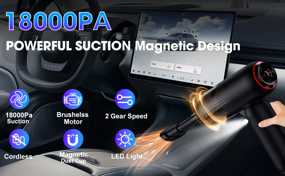 Handheld Car Vacuum Cleaner Cordless