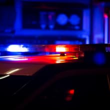 Police car lights