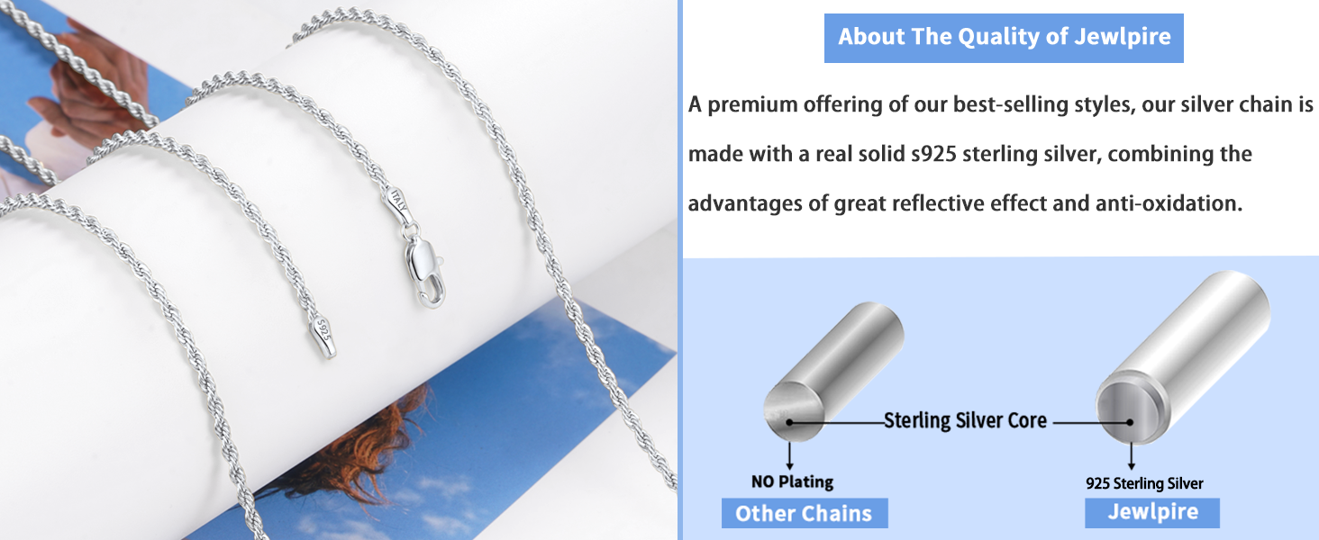 silver chain for women sterling silver chain sterling silver necklace