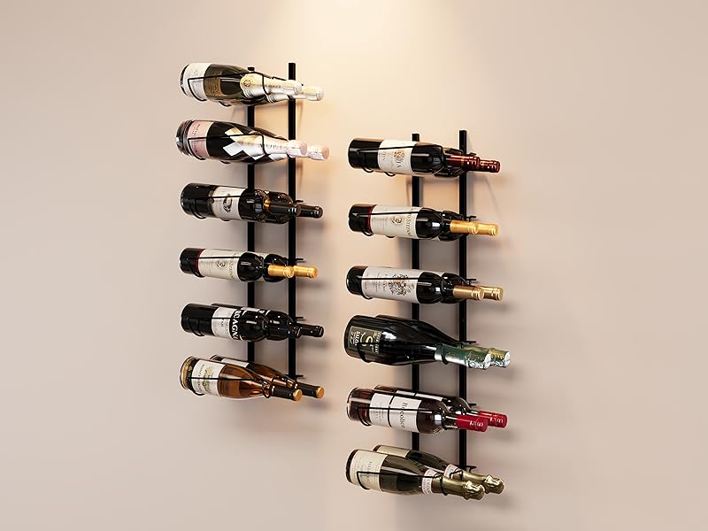 Metal Adjustable Wall Wine Rack