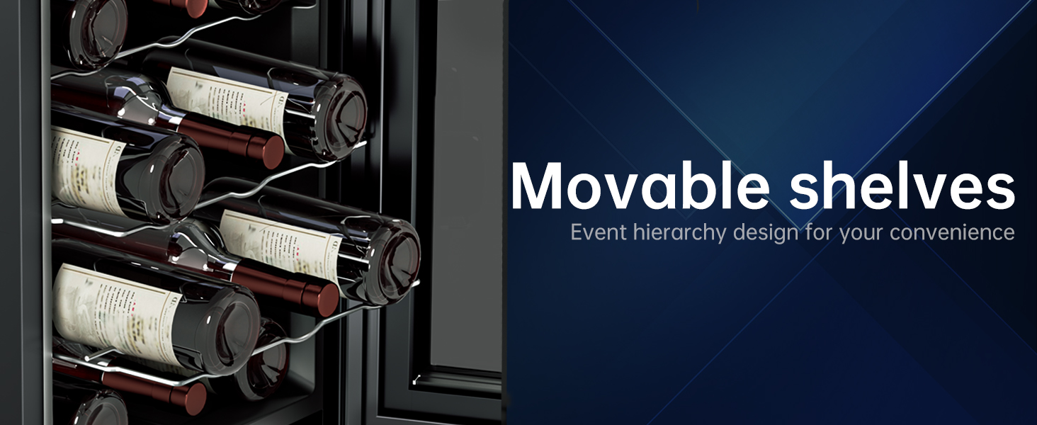 模块二02:76WD-27 double zone bottles Wine cooler