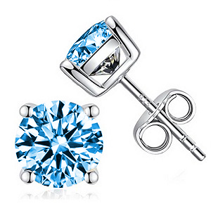 cubic zirconia stud earrings