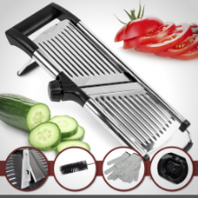 adjustable stainless steel mandoline food slicer