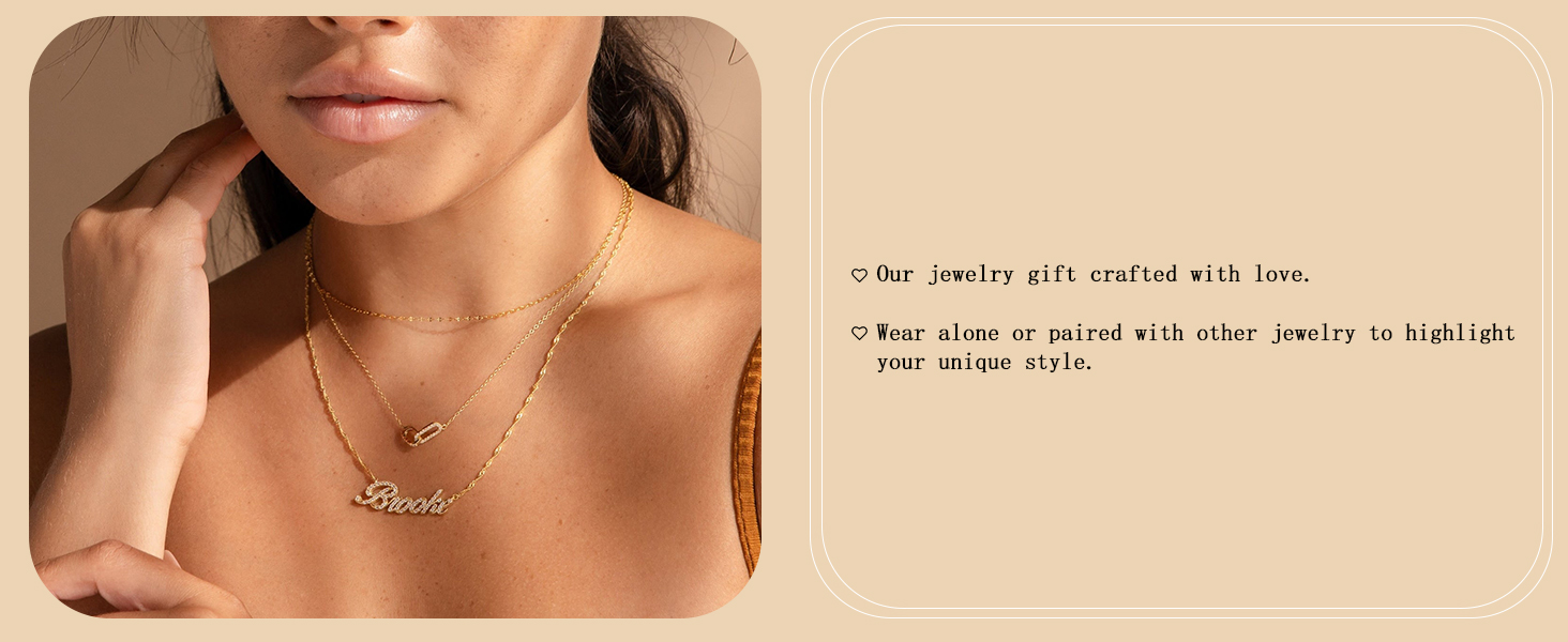 dainty gold necklace