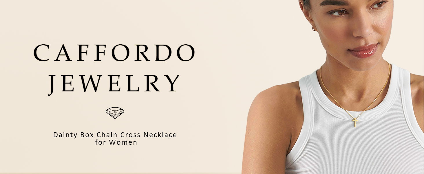 dainty cross necklace for women