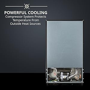 ivation wine cooler powerful compressor cooling