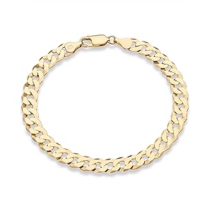 gold cuban bracelet 7mm