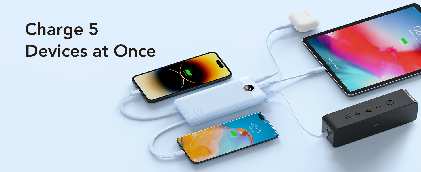 portable charger built in cable
