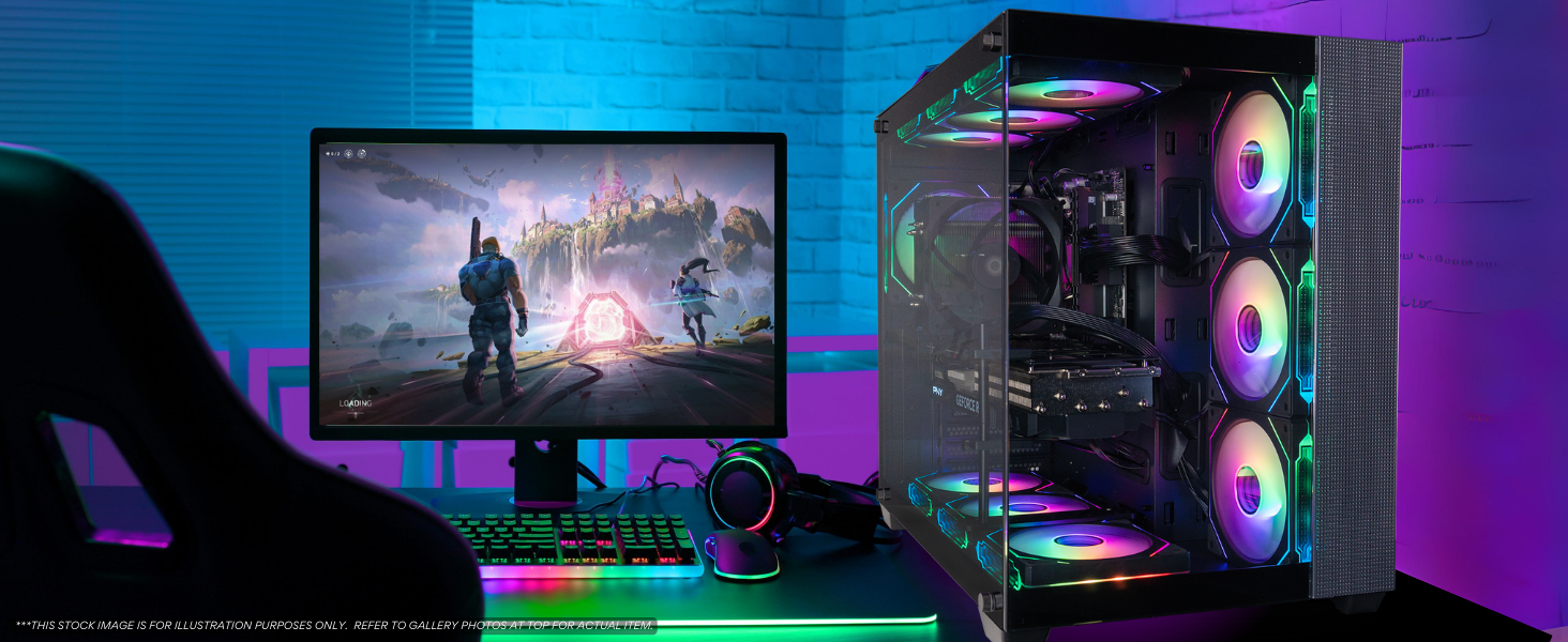PRISM fans ARGB Rainbow with infinity mirror on the sides of the fan