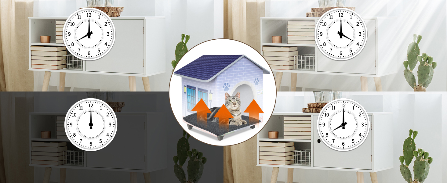 heated cat house outdoor