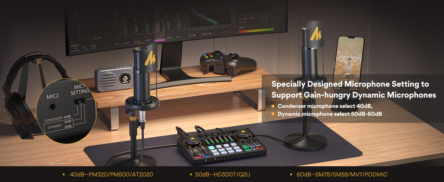 podcast kit for 2 people recording kit
