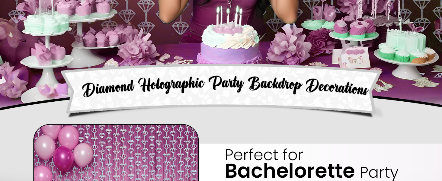 Bachelorette Party Decorations, Denim and Diamonds Party Decorations