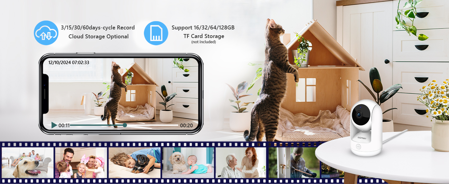 securitycamera work indoorwireless pantilt wirelss notification dementia control tracks button elder