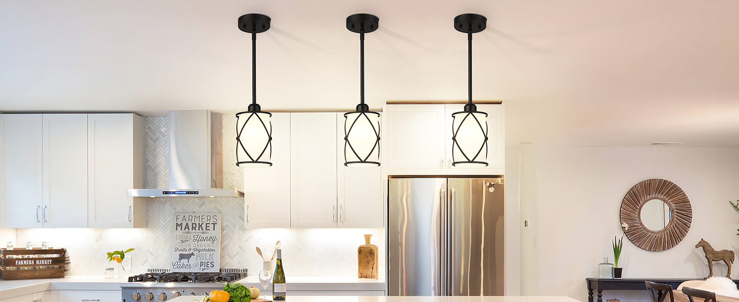 black pendant lighting