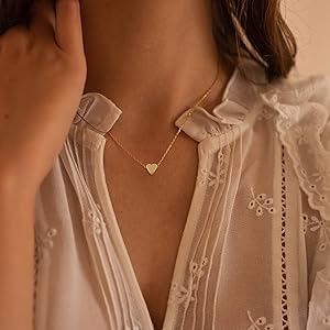 cut gold heart necklace