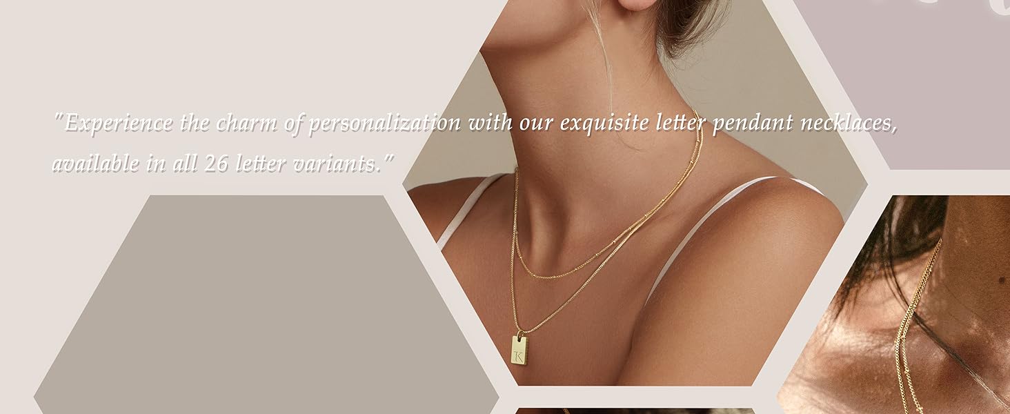 Gold Initial Necklace
