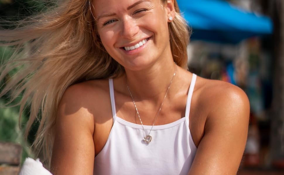 rose gold heart necklace