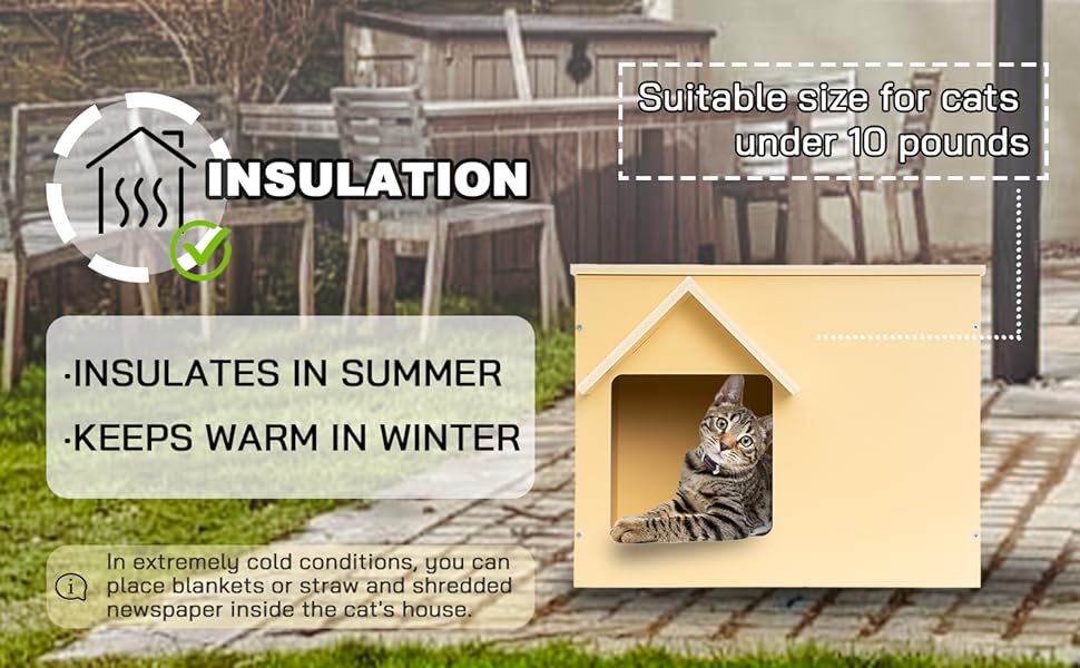 outdoor insulated cat house