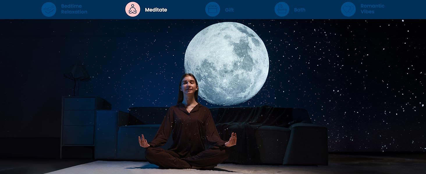 Use it while doing yoga or meditating for a calming experience.