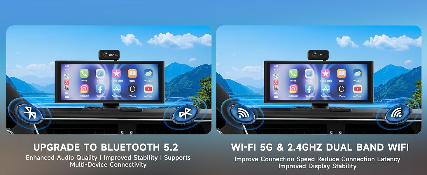 Portable Carplay Screen for Car