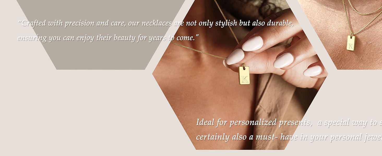 Gold Initial Necklace