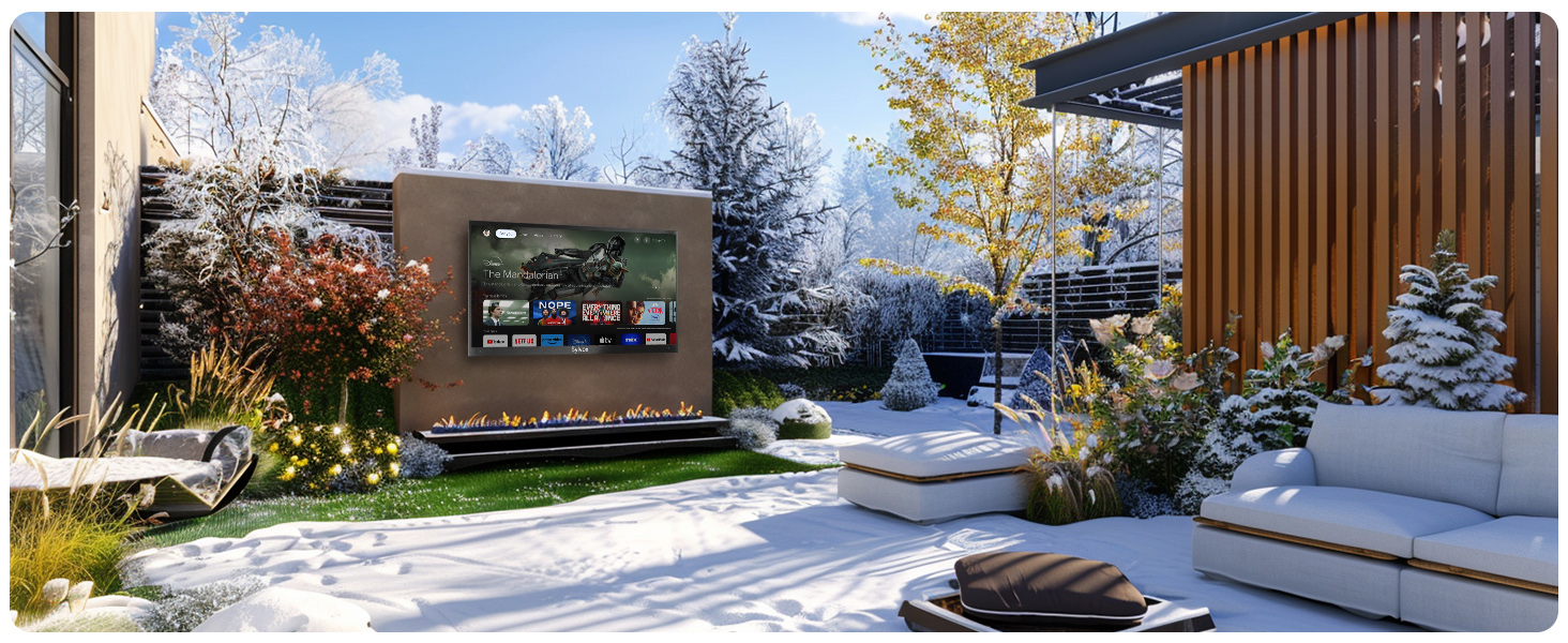 outdoor tv with usb
