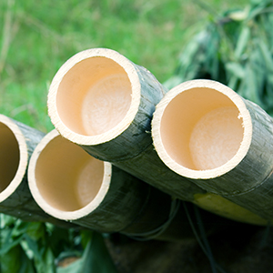 The material is made of bamboo