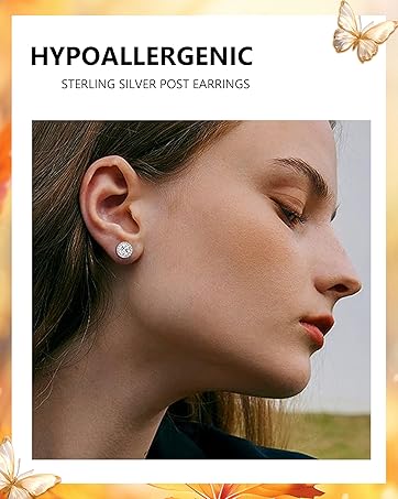 HYPOALLERGENIC  STERLING SILVER POST EARRINGS