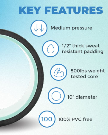 teeter rumble exercise treadmill small straps spot extender inches terapia foam roller poper 