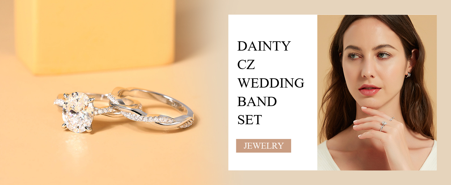 Oval Cut Bridal Ring Sets