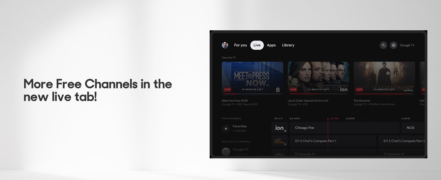 smart TV with more free channels