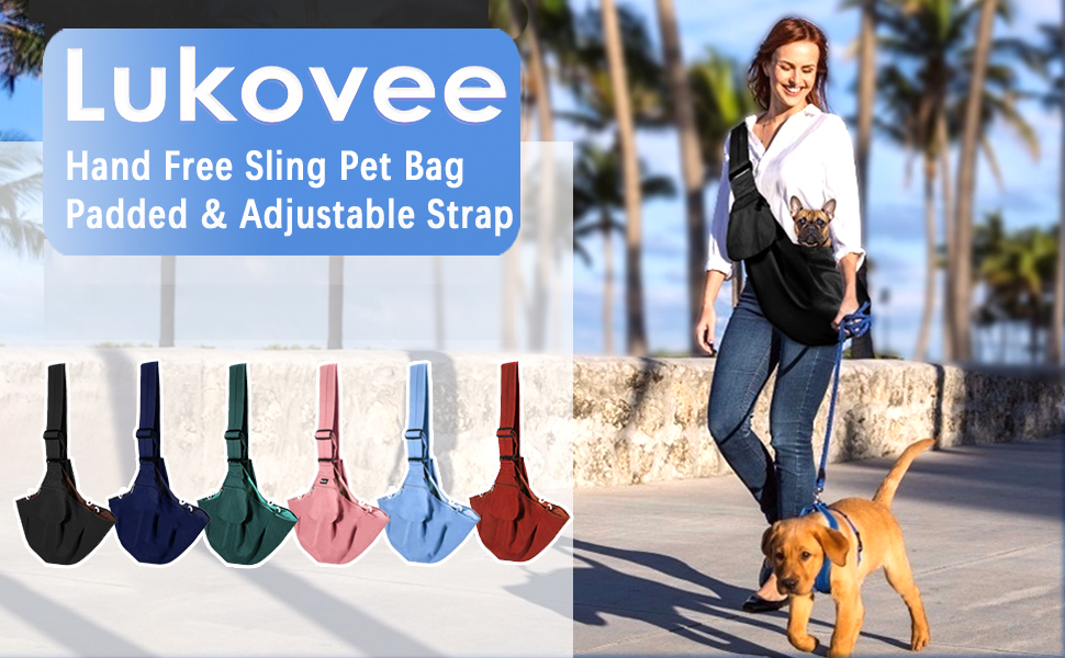 Dog sling carrier pet bag
