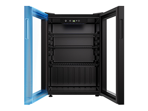 Bi-directional door opening